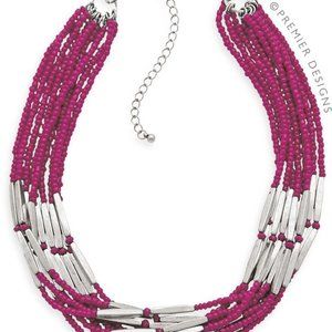 Premier Designs Berry Bright necklace